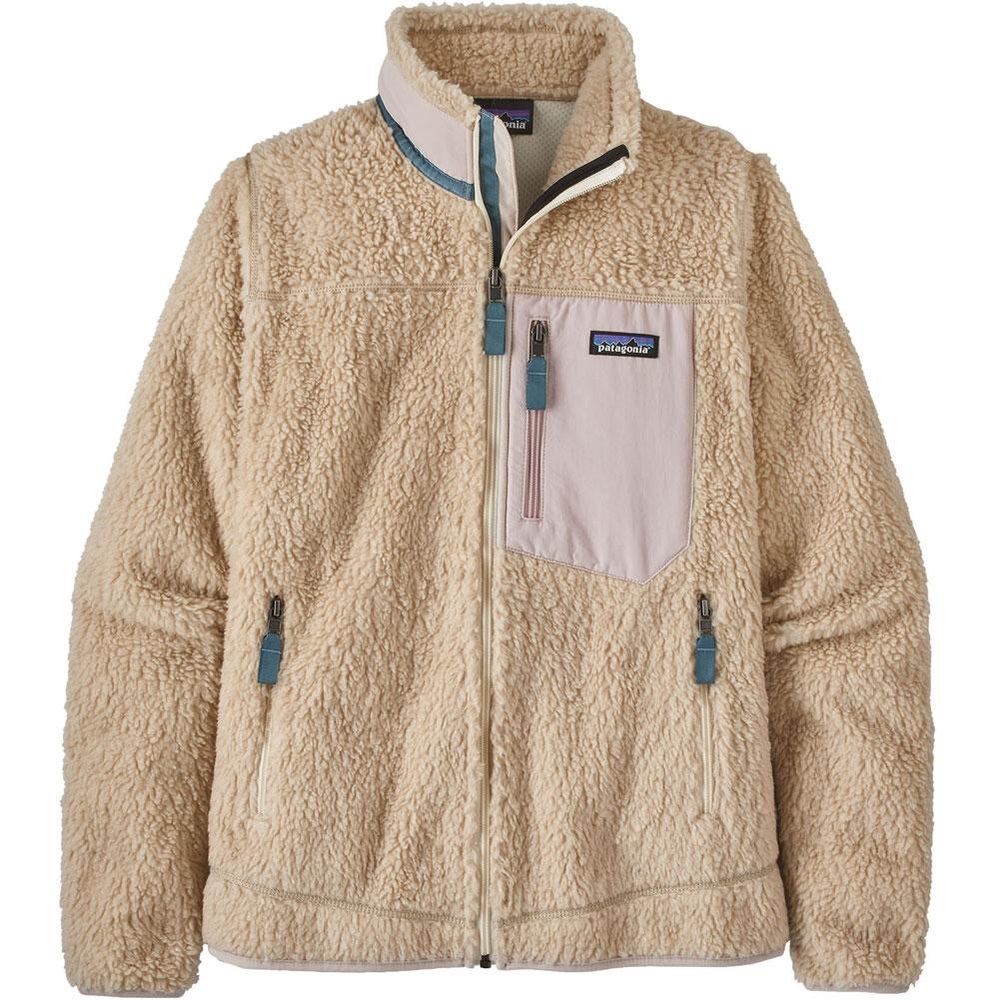 Patagonia Classic Retro X Fleece Jacket Women’s Small S Ivory Pink Green Teal